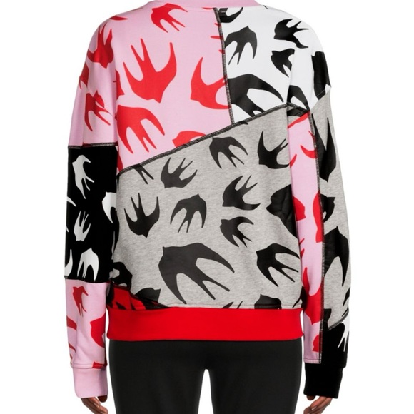 McQ by Alexander McQueen colorblock Swallow Sweatshirt - Picture 3 of 4